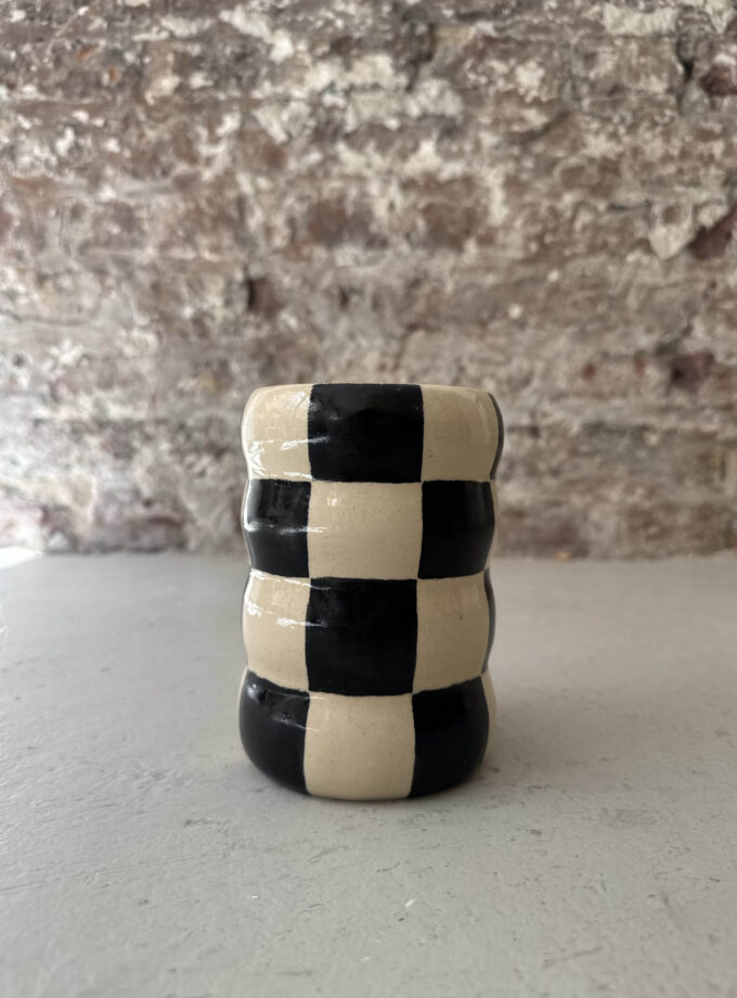 NOIR / CHECK / VASE NO.2