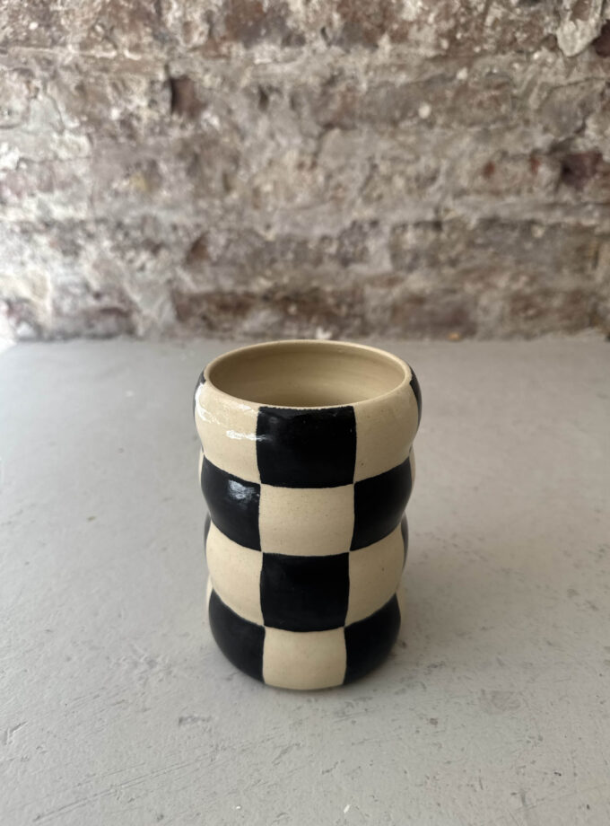 NOIR / CHECK / VASE NO.2