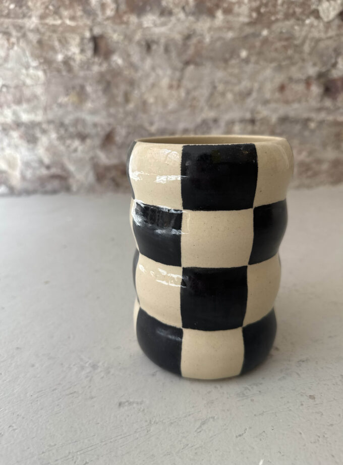 NOIR / CHECK / VASE NO.2