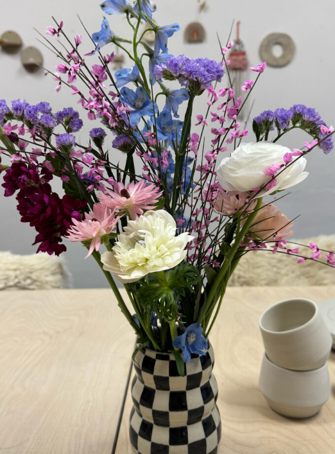 NOIR / CHECK / VASE NO.1