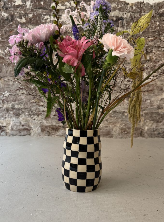 NOIR / CHECK / VASE