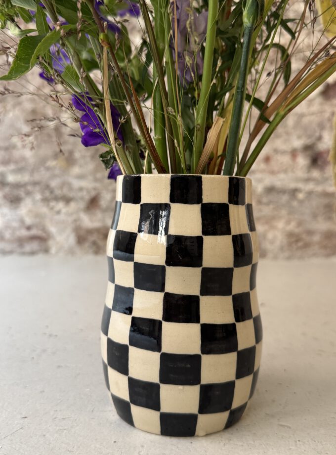 NOIR / CHECK / VASE