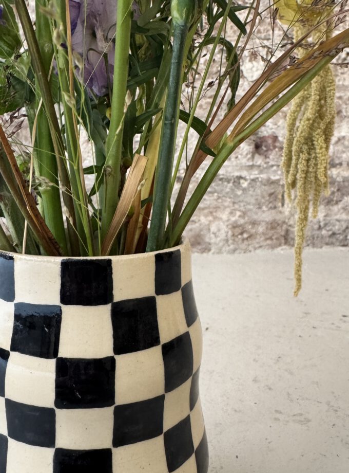 NOIR / CHECK / VASE